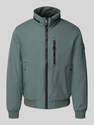 Tom Tailor Regular fit blouson met ritszakken Rietgroen - 2