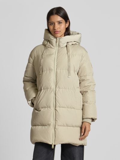 MOS MOSH Płaszcz puchowy zapinany na zamek błyskawiczny dwustronny Piaskowy 4