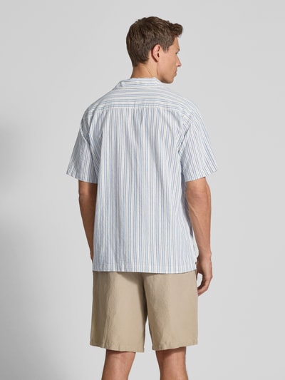 WOODBIRD Regular Fit Freizeithemd mit Brusttasche Hellblau 5