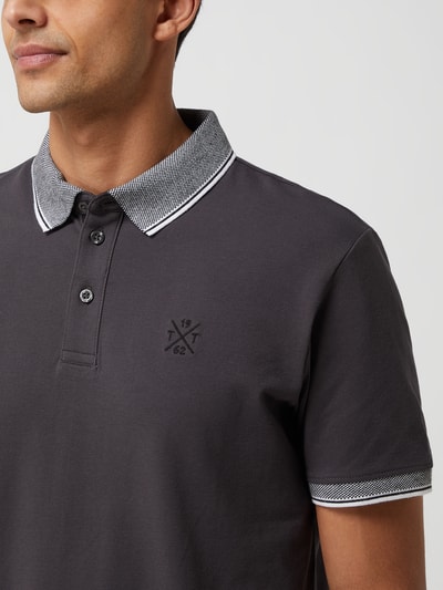 Tom Tailor Poloshirt aus Piqué  Anthrazit 3