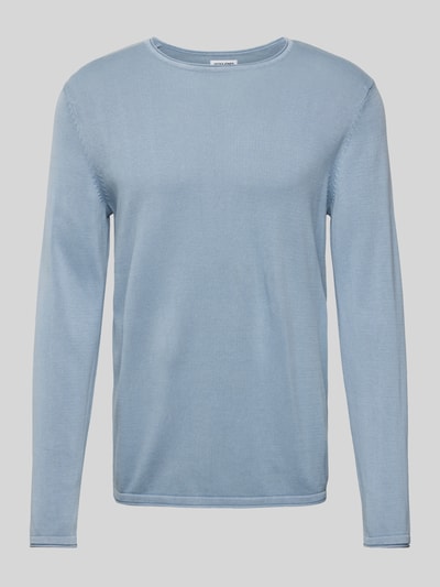 Jack & Jones Strickpullover mit Rundhalsausschnitt Modell 'ELEO' Rauchblau 2