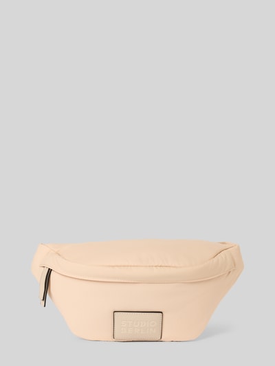 STUDIO BERLIN Bauchtasche mit Label-Badge Modell 'SPANDAU' Beige 2