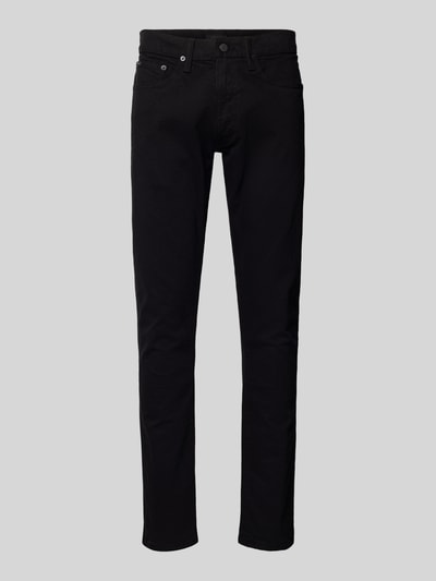 Produktfoto, Slim Fit Jeans mit 5-Pocket-Design von Polo Ralph Lauren in Schwarz, Baumwoll-Elasthan-Mix, für Herren, glatte Textur