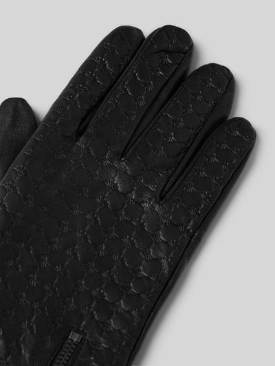 JOOP! Collection Handschuhe aus Leder Modell 'Cornflower' Black 3