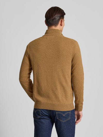 Polo Ralph Lauren Gebreide pullover van wol met opstaande kraag en ritssluiting Camel - 5