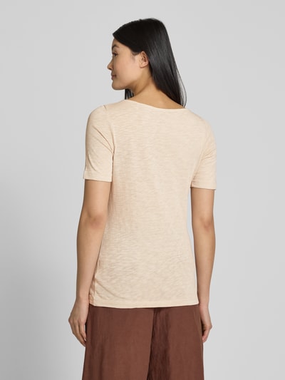Marc O'Polo Regular fit T-shirt met boothals Zand - 5