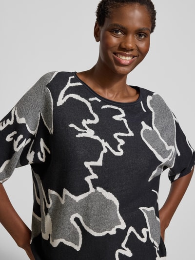 Tom Tailor Sweter o luźnym kroju z czystej bawełny Granatowy 3