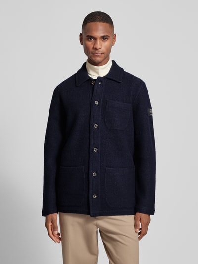 ECOALF Strickjacke mit Knopfleiste Modell 'RIMOALF' Marine 4