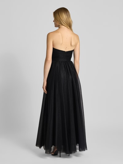 Mascara Sukienka wieczorowa z błyszczącej siateczki Czarny 5