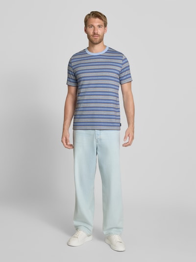 Paul Smith Regular Fit T-Shirt aus reiner Baumwolle Bleu 1