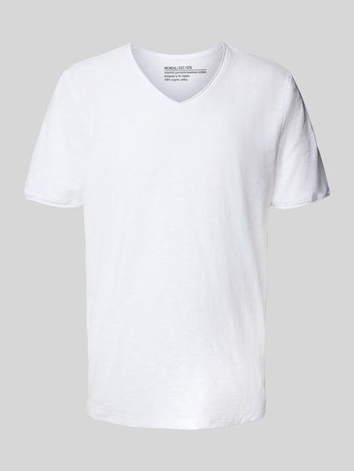 MCNEAL T-Shirt mit V-Ausschnitt Weiss 2