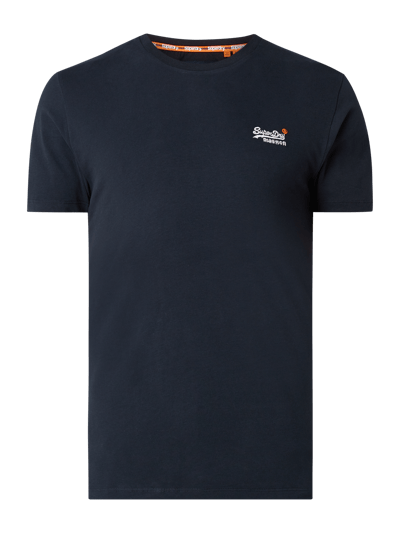 Superdry T-shirt van biologisch katoen  Donkerblauw - 2