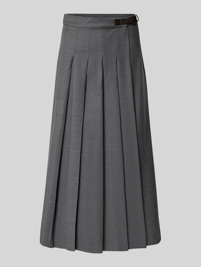 Weekend Max Mara Spódnica kopertowa rozkloszowana z mieszanki żywej wełny model ‘FASTOSO’ Średnioszary melanż 2