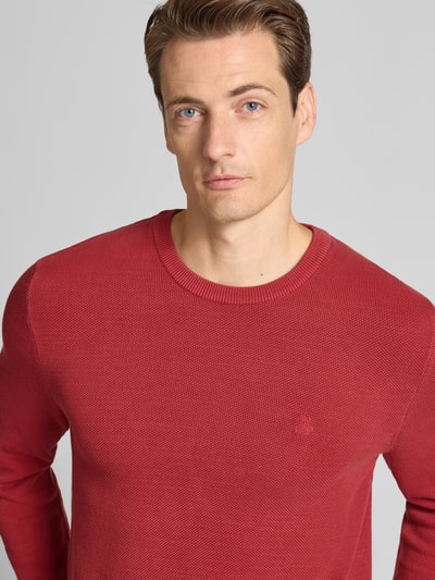 Marc O'Polo Regular Fit Strickpullover aus reiner Baumwolle Rot 3