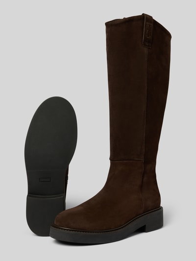 Marc O'Polo Stiefel aus echtem Rindsvelours Dunkelbraun 4