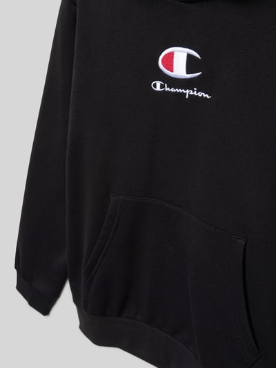 CHAMPION Hoodie mit Label-Stitching Modell 'Rochester' Black 2