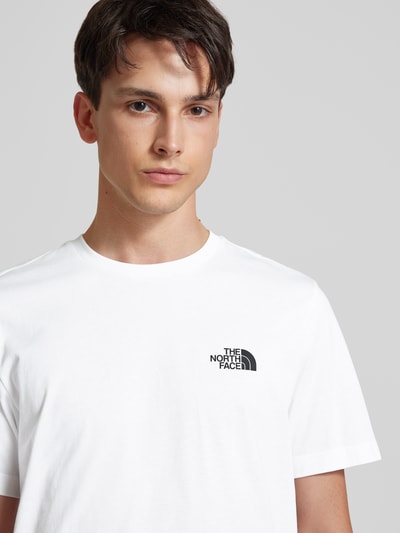 The North Face T-Shirt mit Label-Print Modell 'SIMPLE DOME' Weiss 3