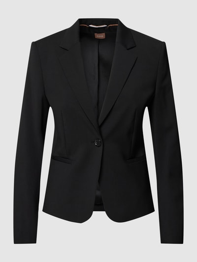 BOSS Black Women Blazer met knoopsluiting, model 'Jarua' Zwart - 2