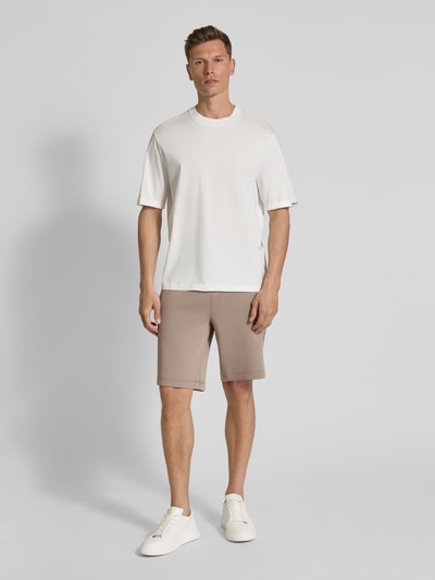 ARMANI EXCHANGE Sweatshorts met elastische band Taupe - 1