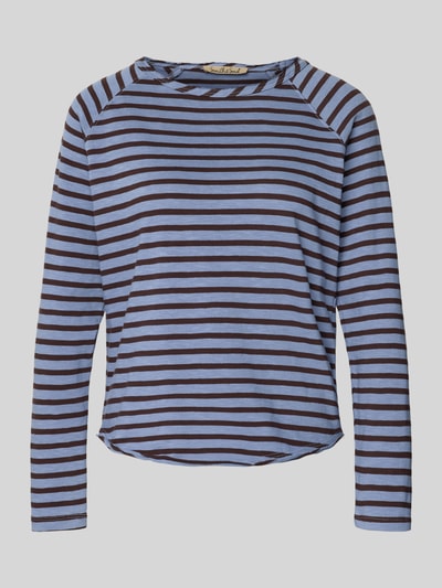 Smith and Soul Bluza z prążkowanym, okrągłym dekoltem Jasnoniebieski 2