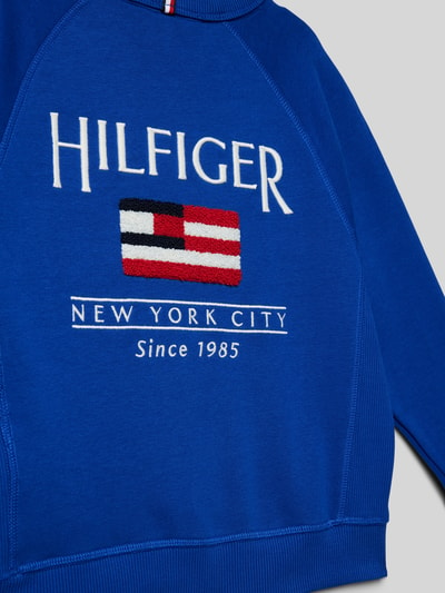 Tommy Hilfiger Teens Relaxed fit sweatshirt met labelstitching Blauw - 2