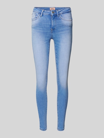 Only Skinny Fit Jeans aus Baumwoll-Mix Modell 'POWER' Jeansblau 2