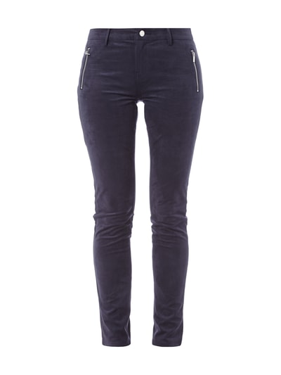 Tommy Hilfiger Hose in Velourslederoptik mit Zierreißverschlüssen  