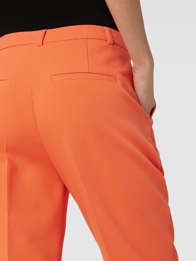 comma Stoffen broek met persplooien Oranje - 3