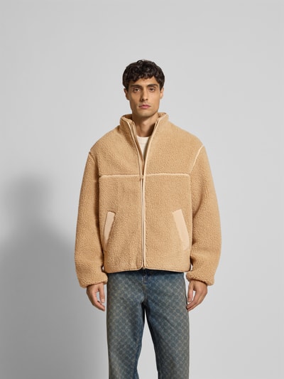 MAISON KITSUNÉ Jacke aus Teddyfell Beige 4