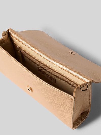 Produktfoto, Clutch / Abendtasche mit Logo-Detail Modell 'DIVINA' von Valentino Bags, beige, strukturierte Oberfläche, goldfarbene Details, Damen Clutch / Abendtasche von Valentino Bags