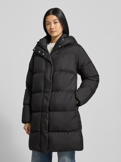 Tommy Hilfiger Regular fit lange donsjas met capuchon  BLACK - 4