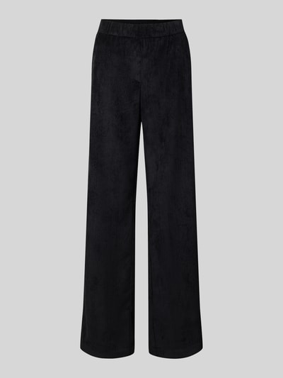 MAC Flared corduroy broek met paspelzakken aan de achterkant, model 'CHIARA' Zwart - 2