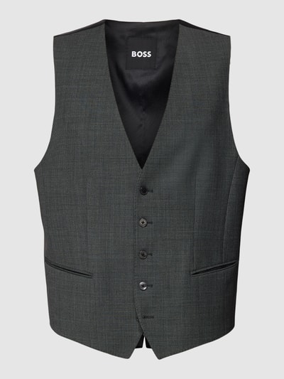 BOSS Gilet met paspelzakken, model 'Jasper' Donkergrijs - 2