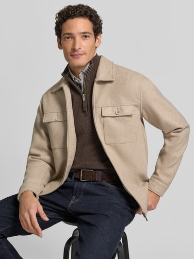 MCNEAL Hemdjacke mit Brusttaschen Taupe 3