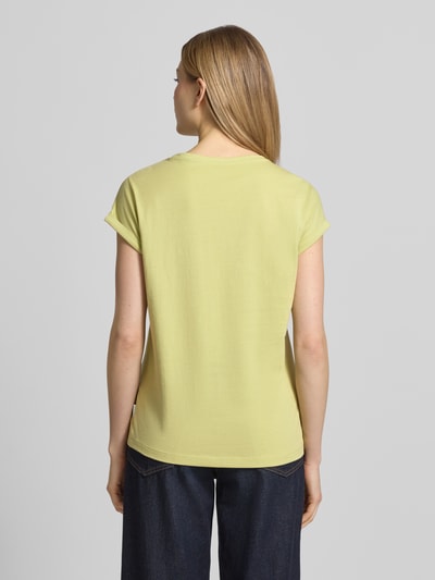 s.Oliver RED LABEL T-shirt o kroju relaxed fit z czystej bawełny Jasnozielony 5