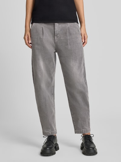 Buena Vista Regular Fit Barrel Jeans aus Baumwoll-Mix mit Viskose-Anteil Modell 'Ballon Str Denim' Hellgrau 4