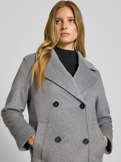 s.Oliver RED LABEL Płaszcz o kroju relaxed fit z dodatkiem wełny Jasnoszary melanż 3