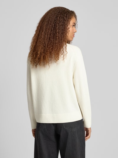 Marc O'Polo Denim Regular fit gebreide pullover van scheerwolmix  Offwhite - 5