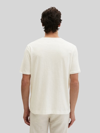 Marc O'Polo Regular Fit T-Shirt aus reiner Baumwolle Offwhite 5