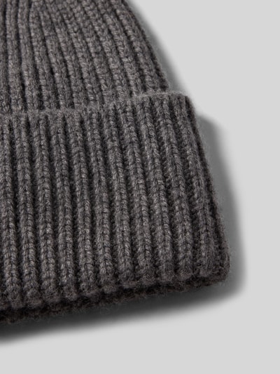 someday. Strickmütze mit breitem Umschlag Modell 'Beky soft' Hellgrau Melange 2