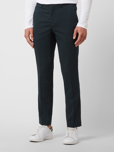 SELECTED HOMME Slim fit pantalon met stretch, model 'Jackbill' Donkergroen - 4