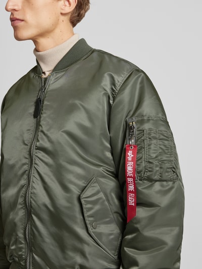 Alpha Industries Bomberjacke mit Stehkragen Oliv 3