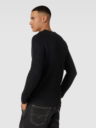 Jack & Jones Strickpullover mit Rundhalsausschnitt Modell 'WILLIAM' Black 5