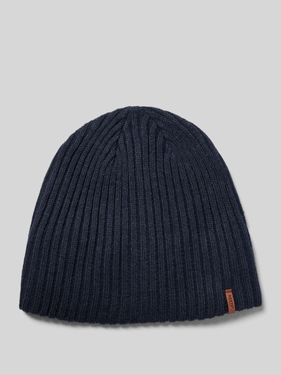 Barts Muts met labeldetail, model 'WILBERT' Donkerblauw - 1