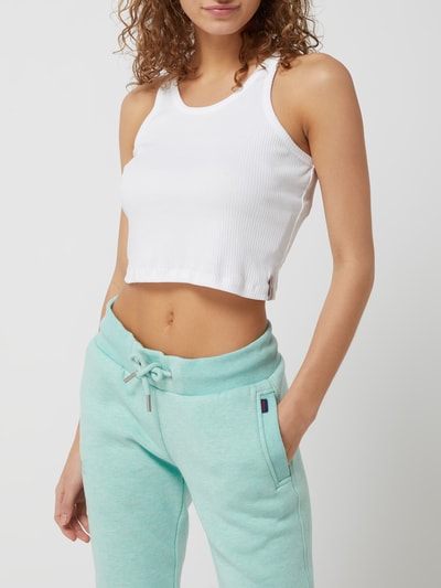 Superdry Crop Top mit Streifenmuster  Weiss 4