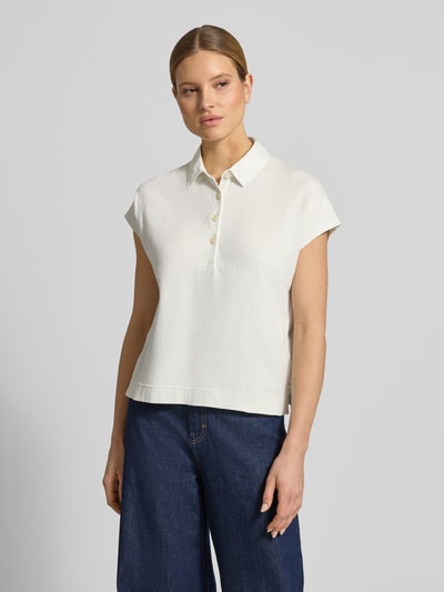 Marc O'Polo poloshirt in loose fit van puur katoen Lichtgrijs - 4