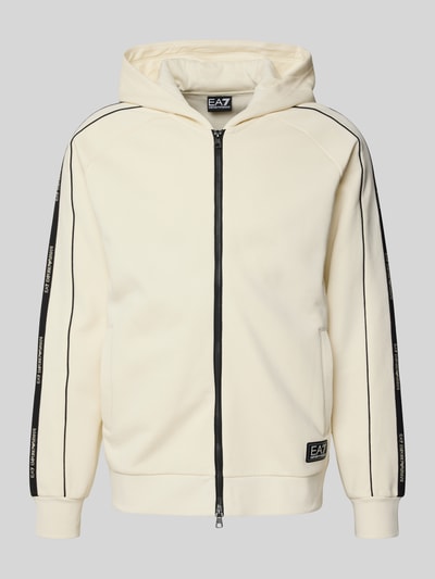 EA7 Emporio Armani Sweatjack met tweewegsritssluiting en steekzakken Offwhite - 2