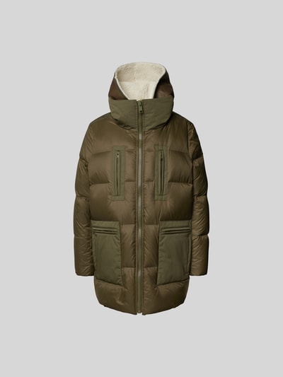 Yves Salomon Steppjacke mit Kapuze Khaki 2