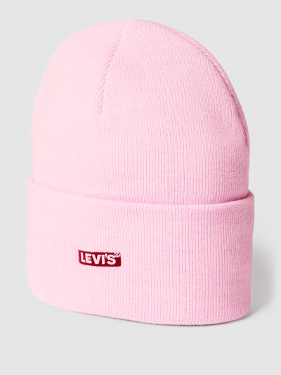 Levi's® Beanie met labelstitching, model 'BABY TAB ROSA' Lichtroze - 1