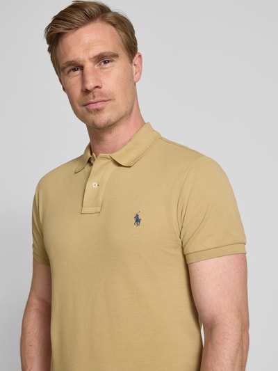 Polo Ralph Lauren Poloshirt mit Label-Stitching Beige 3